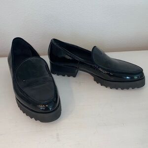 Donald /Pliner Loafer Shoes Eclipse Black Patent 7